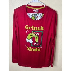 Dr Seuss The Grinch Mode Christmas Pajama Set Red White Large 12-14 LZ45100SA